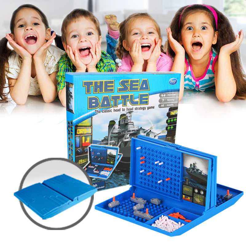 Strategy Board Game - Seeschlacht-Schiff-Brettspiel, Strategiespiel, Spielzeug für 2 Spieler,